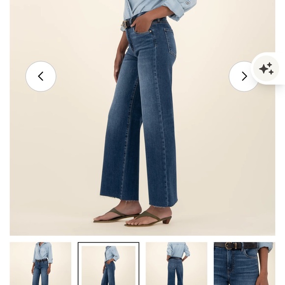 Kut From The Kloth Meg High-Rise Wide-Leg Jeans - Picture 2 of 6